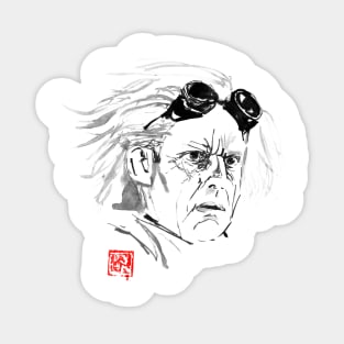 doc emmet brown Sticker